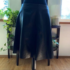 Faux Leather Black Skirt
